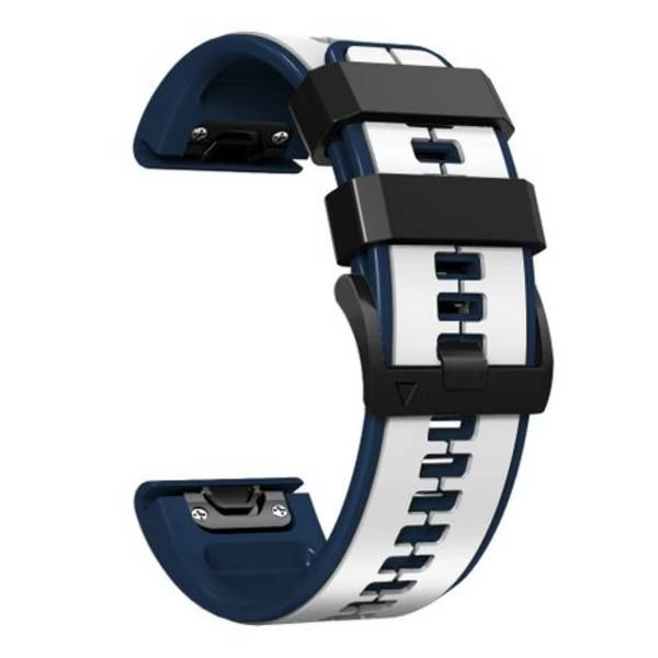 LOBO 22mm Silicone Dual-Tone Watch Strap For Garmin