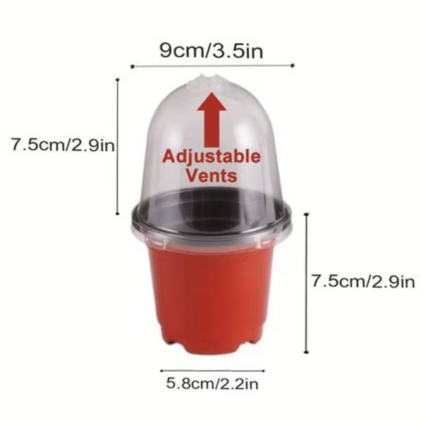 20 Piece Plant Propagation Domes with Pots &amp; Plant Labels