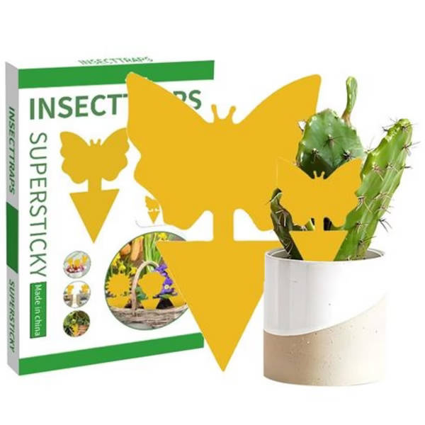 24-Pack Supersticky Insect Traps - Double-Sided Design