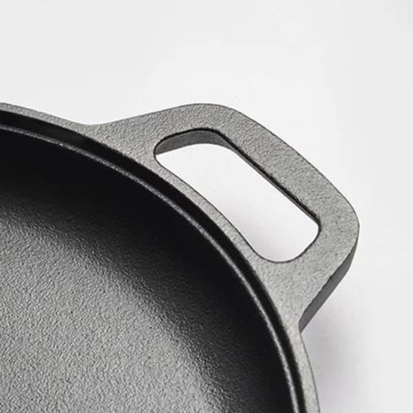 Heavyweight Cast Iron Round Griddle Skillet Pan