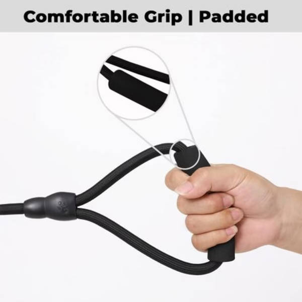 Adjustable No-Pull Dog Harness &amp; Leash Set - Large (Black)