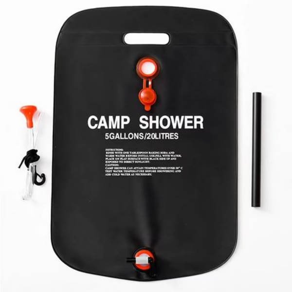 Pop-Up Camping Shower Tent With Toilet &amp; 2 Sun Showers (150 x 150 x 190CM)