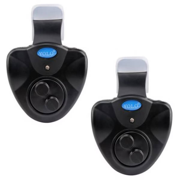 2pcs Electronic Fish Bite Alarm with Siren &amp; LED Light