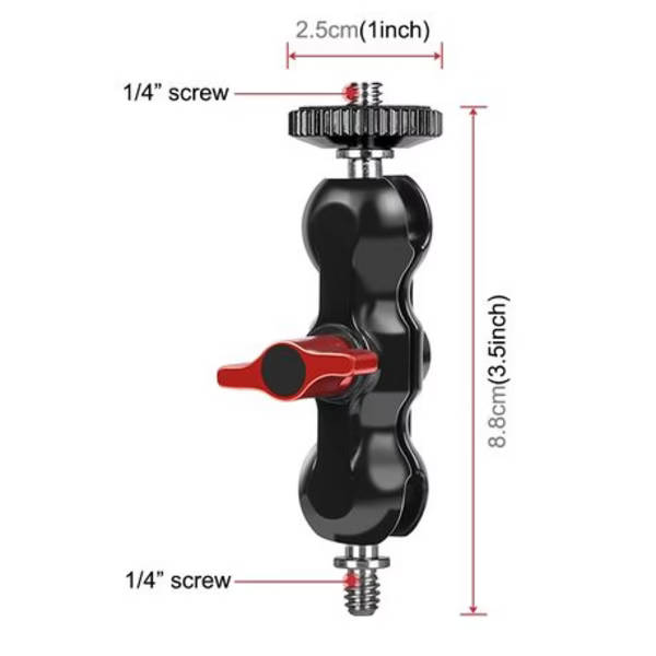 PULUZ Crab Clamp Magic Arm with Ball Head Kit