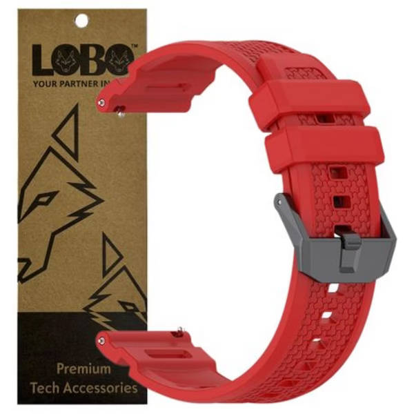 LOBO 24mm FastFit Strap Compatible With Garmin Venu X1 - Red