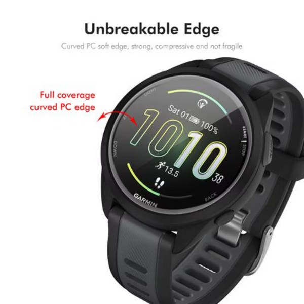 2x ENKAY Acrylic Screen Protectors with 3D Edge for Garmin Forerunner 165