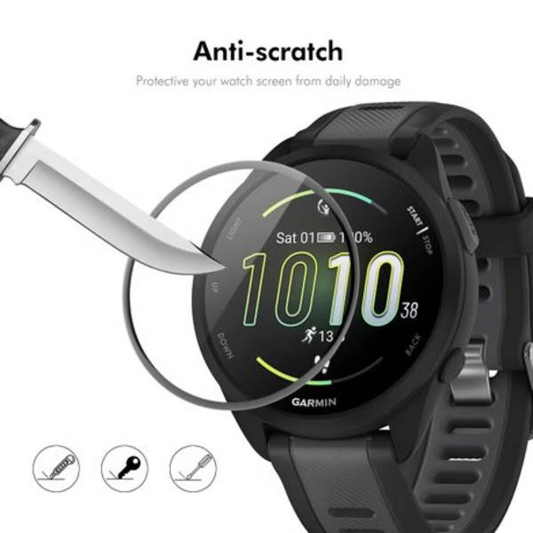 5x ENKAY Acrylic Screen Protectors with 3D Edge for Garmin Forerunner 165