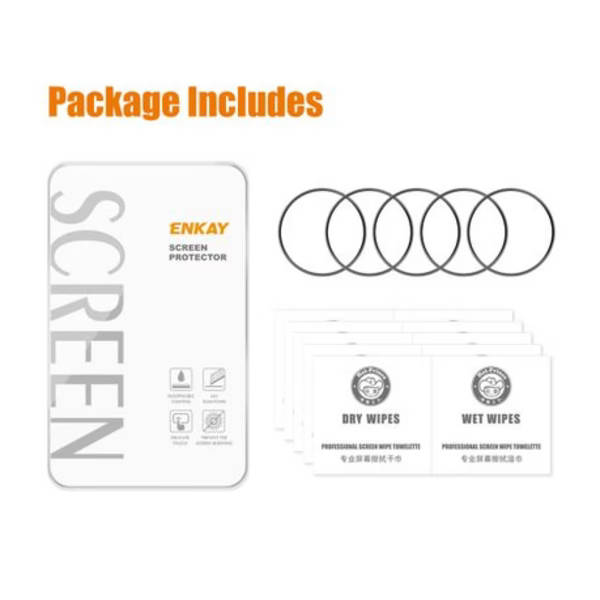 5x ENKAY Acrylic Screen Protectors with 3D Edge for Garmin Forerunner 165