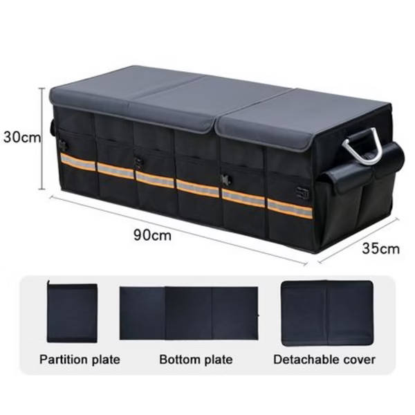 100L Waterproof Foldable Non-Slip Car Boot Organiser