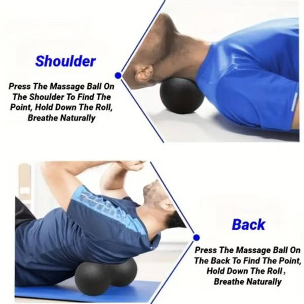 5by5 Massage &amp; Recovery Ball Set - Peanut Roller (16cm) + Single Ball (8cm)