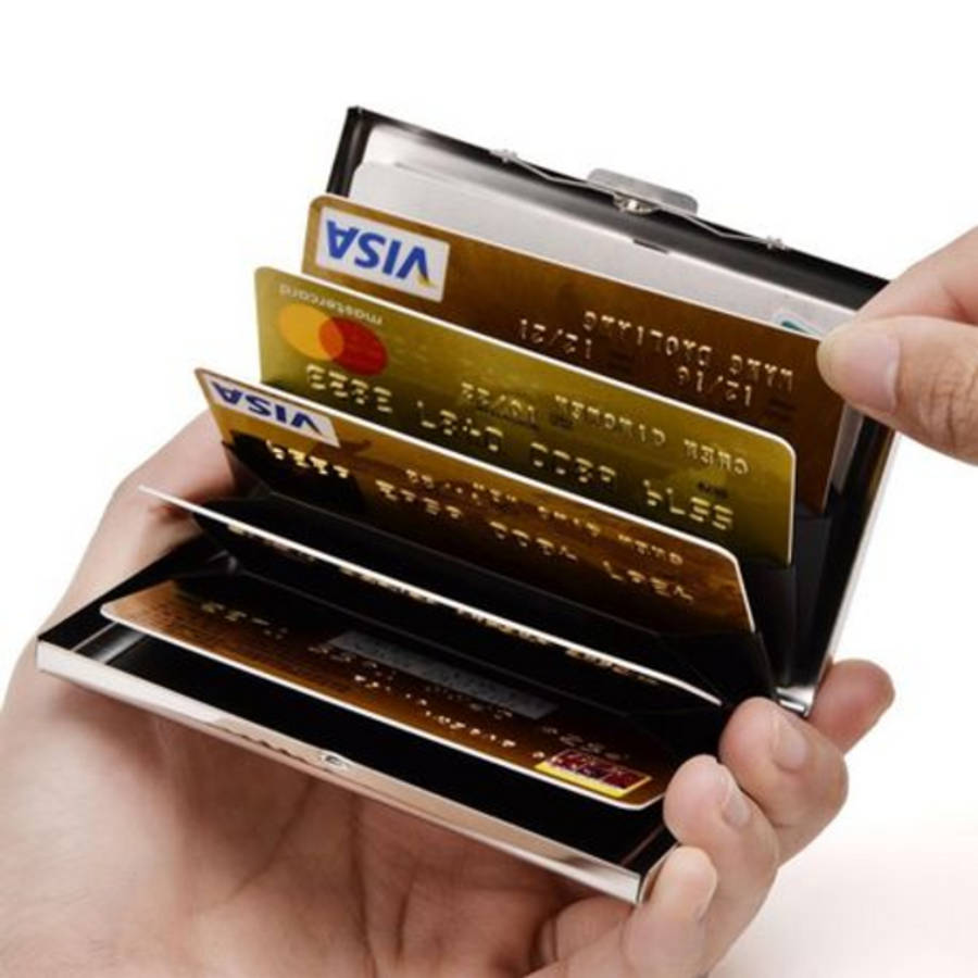 Aluminium Credit Card Wallet - RFID Blocking