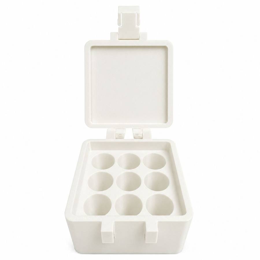 5BY5 Peptide Travel Container Compatible With Standard 3ml Vials - 9 Slot