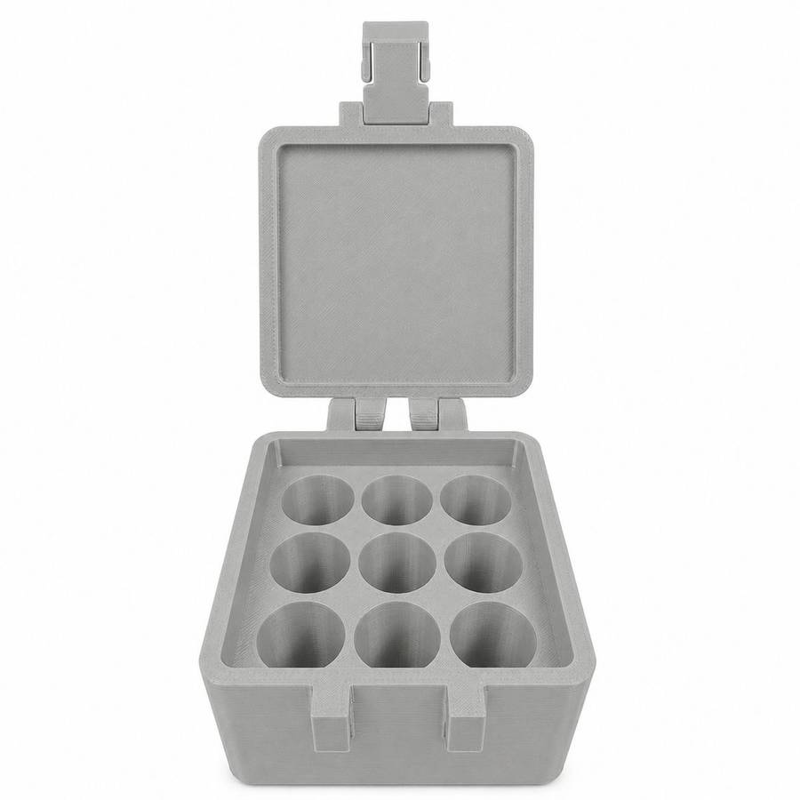 5BY5 Peptide Travel Container Compatible With Standard 3ml Vials - 9 Slot