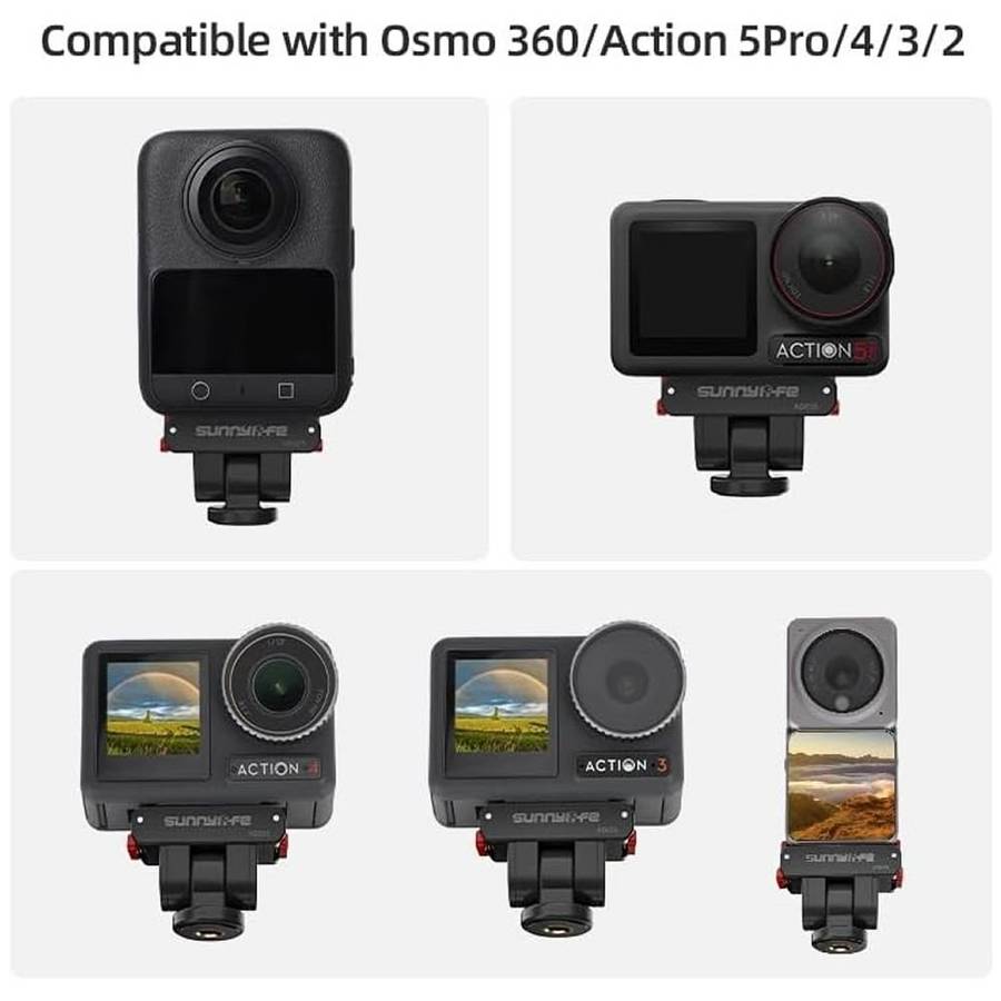 Sunnylife Magnetic Base Compatible for Action 5 Pro/4/3/2 & Osmo 360