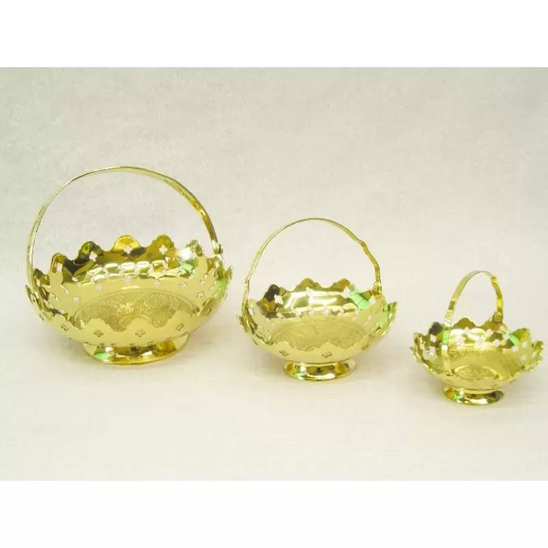 Baskets with handles, 3 Piece Set