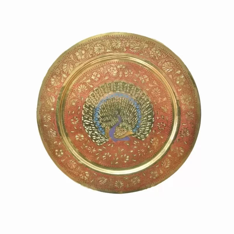 Peacock Wall Plate Tray