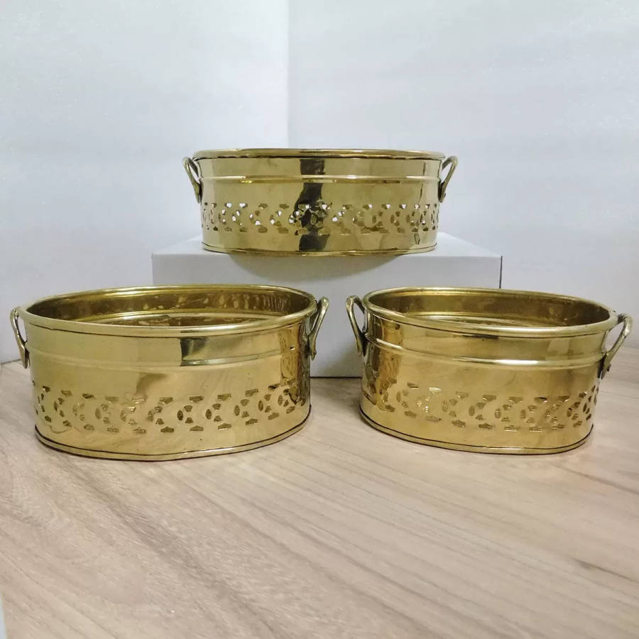 Oval Pot Planter - Set of 3