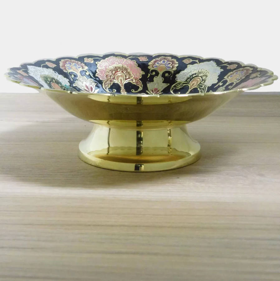 Scalloped Bowl Black