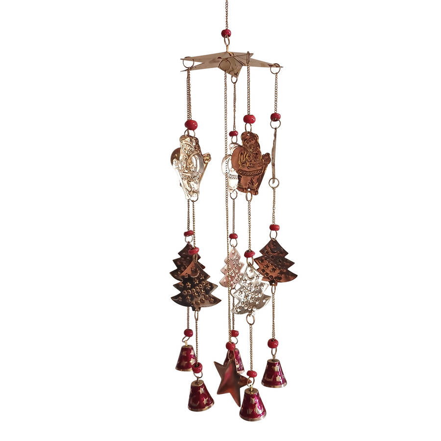 Brass Christmas Themed Wind Chime