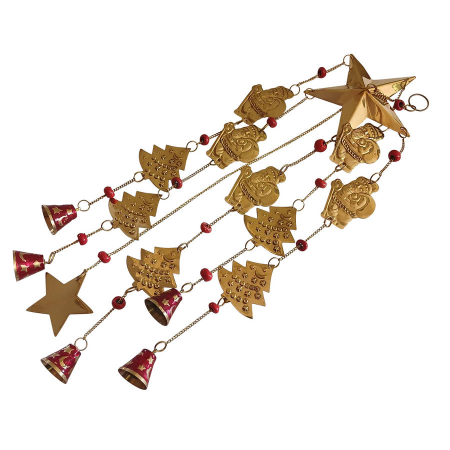 Brass Christmas Themed Wind Chime