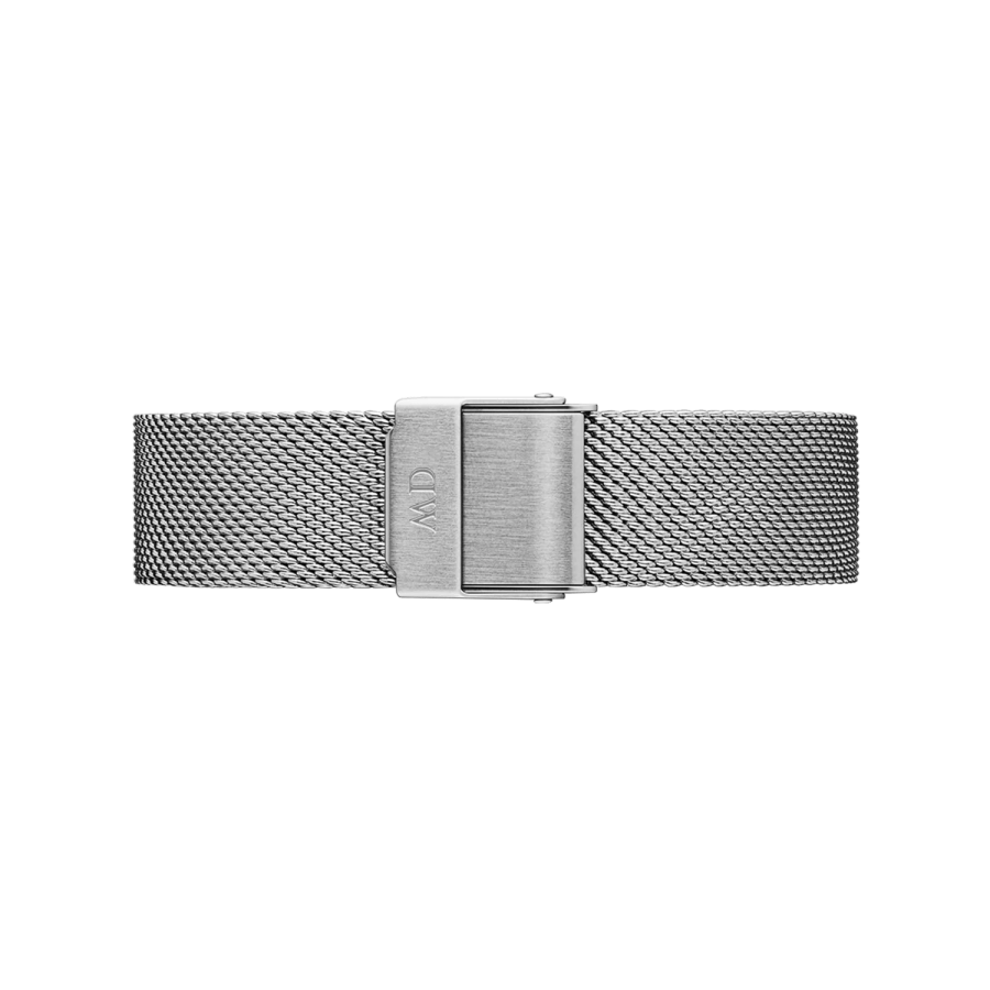 Daniel Wellington Sterling Silver tone Women's Watch (DW00100164) - White Dial & Mesh Bracelet