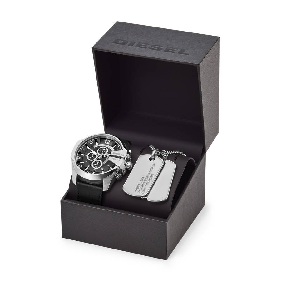 Diesel Mega Chief Special Pack + Necklace Mens Watch (DZ4559)