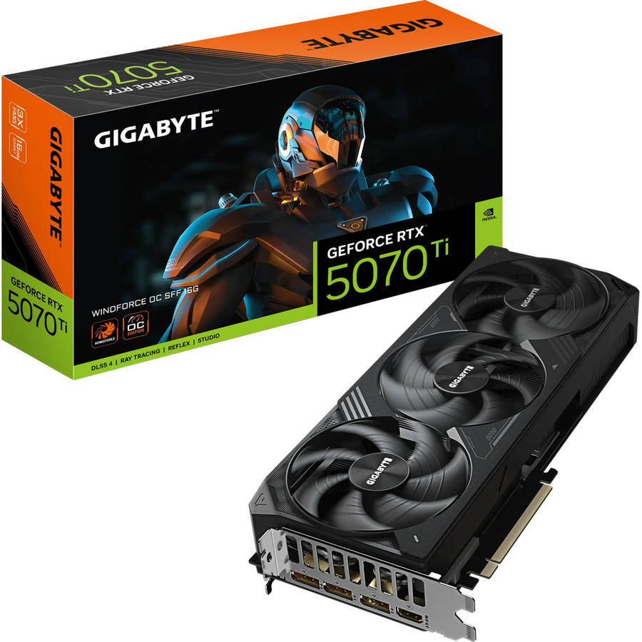 Gigabyte Nvidia Rtx5070 Ti Windforce3 Oc 16gb Gddr7/ Dp X3/ Hdmi X1/ Support 8k.