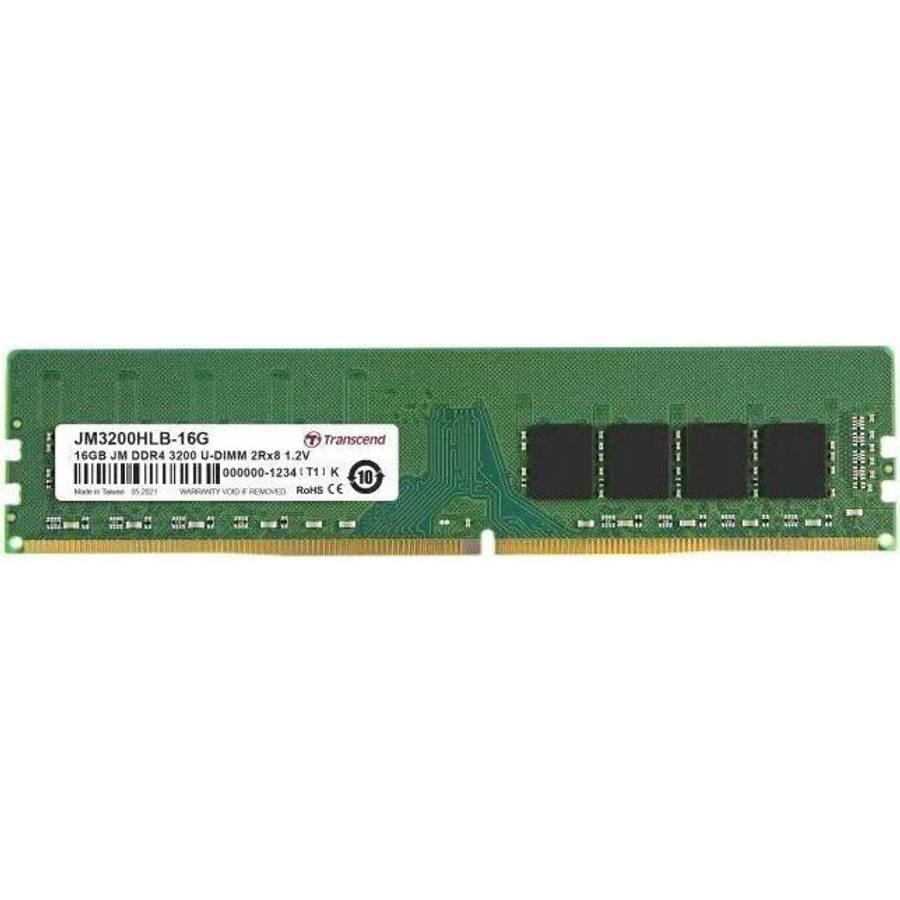 TRANSCEND JET MEMORY 16GB DDR4-3200 DESKTOP U-DIMM 2RX8 CL22