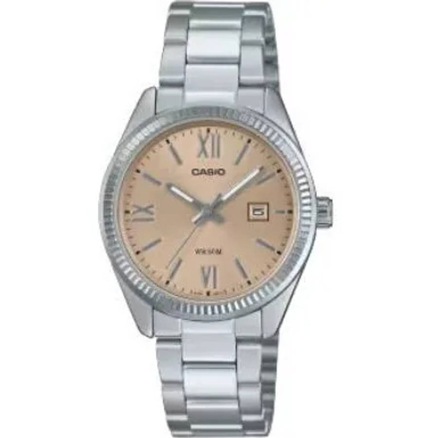 Casio Collection Lady date - champagne (ltp-1302dd-4a2vdf) Women's Watch