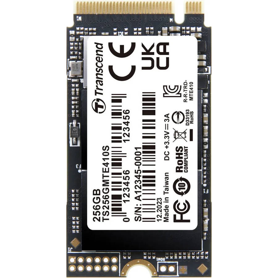 Transcend 256GB MTE410S PCI-E GEN 4x4 M.2 2242 SSD 3D NAND - 3300 MB/s Read 1400 MB/s Write - 150...