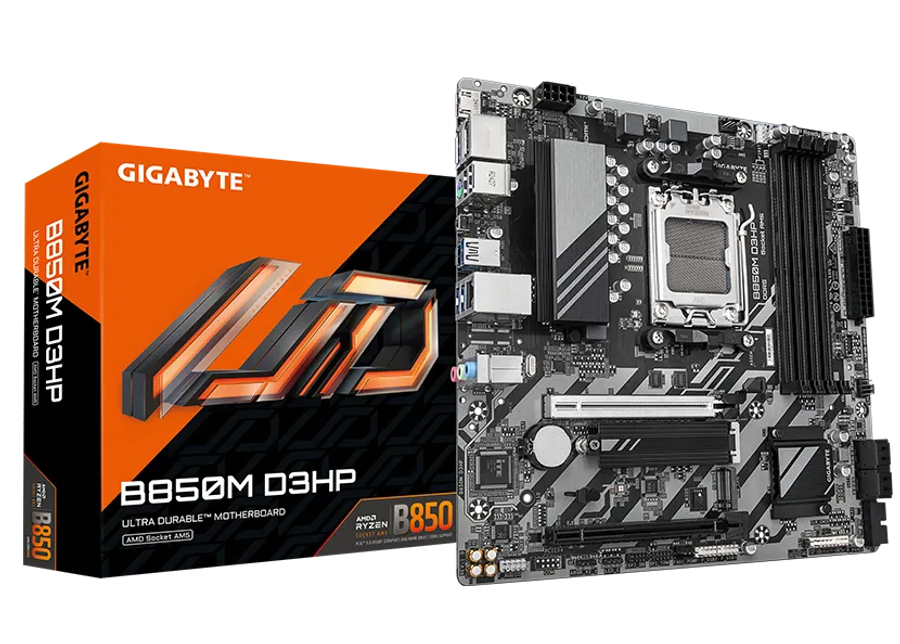 GIGABYTE AMD B850 Gaming Chipset for AMD AM5; 4x Dual DDR5; 2x M2; 1x HDMI 2x DP. .
