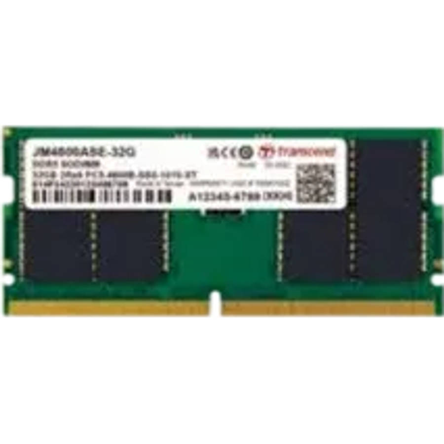 TRANSCEND JET MEMORY 32GB DDR5-5600 Unbuffered NOTEBOOK SO-DIMM 2RX8 CL46  (2Gx8)x16