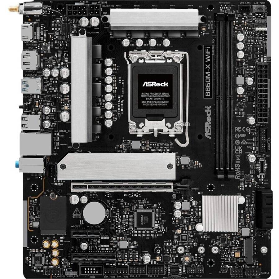 ASRock B860M-X Micro ATX DDR5 Motherboard (PCIe 5 and Wi-Fi 6E)