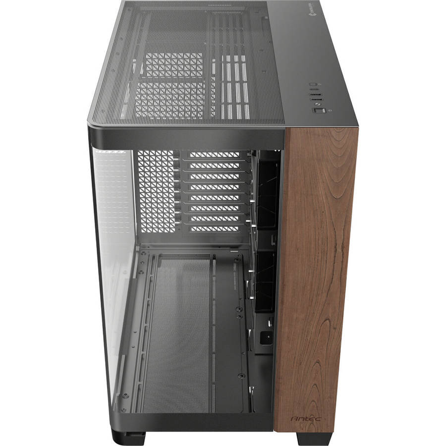 Antec C8 Curved Wood E-ATX | ATX | Micro-ATX | ITX Dual Chamber Gaming Chassis - Black