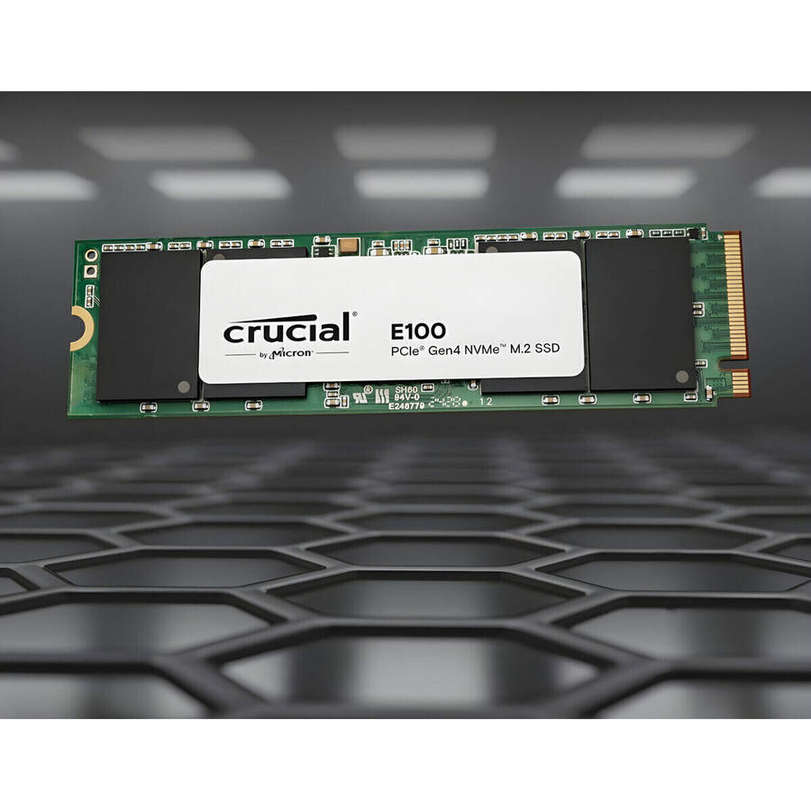 Crucial E100 480GB PCIe Gen4 2280 NVMe M.2 SSD