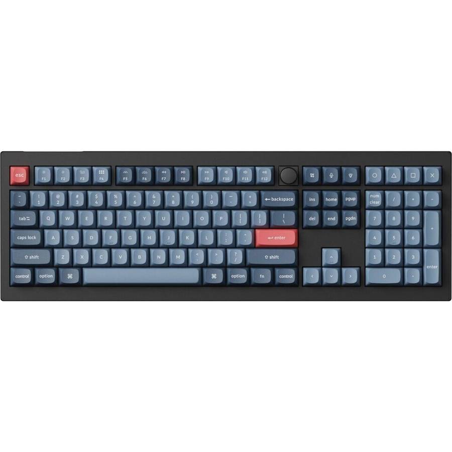 Keychron V6 Max QMK/VIA RED Wireless Custom Mechanical Keyboard | RED Switch - Black