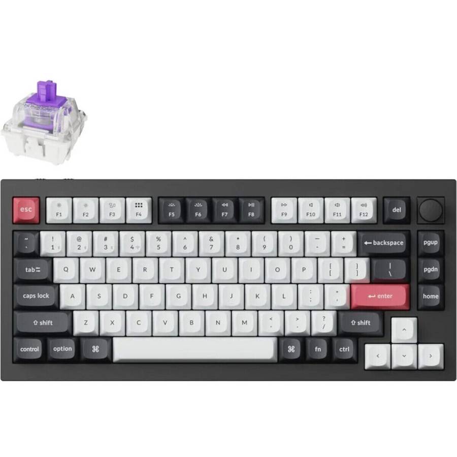 Keychron Q1H-M1 QMK Wireless Custom Keyboard - Black