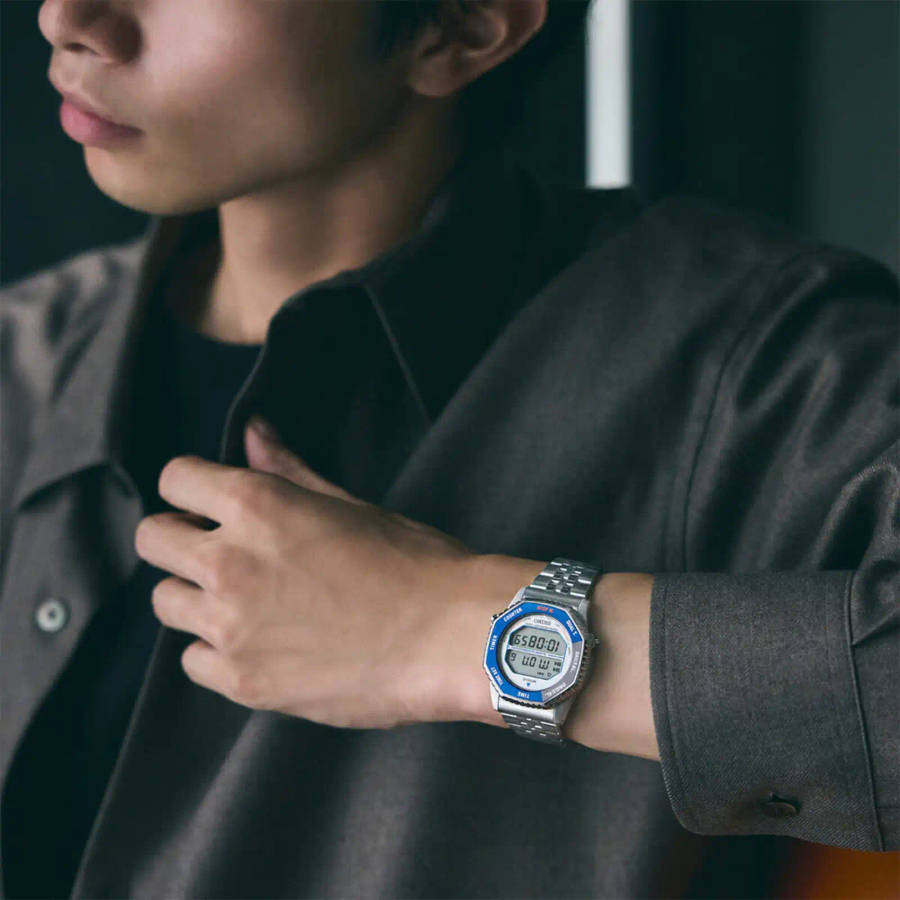 Seiko Rotocall Digital Chronograph Stainless Steel Quartz SMGG21P1 100M Men's Watch