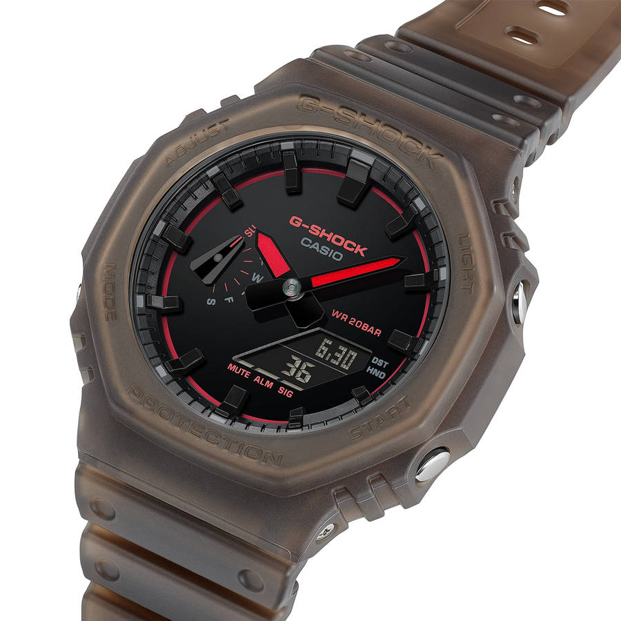 Casio G-shock Oak - Smoke Light Serie - Brown (GA-2100K-5AER) Men WATCHES