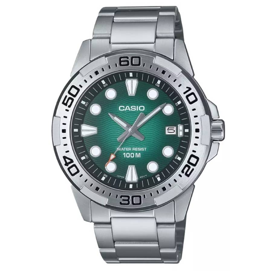Casio Men's 44mm Stainless Steel Watch (MTD-140D-3AVDF)