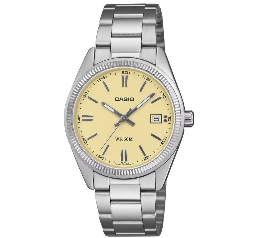 Casio Women's 35mm Ion Plated Watch (UTP-1302PD-9AVEF)