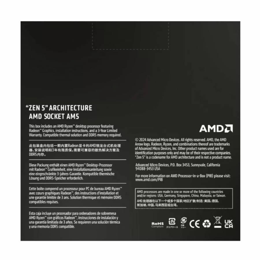 AMD RYZEN 5 9600X 6-Core 3.9GHz AM5 CPU