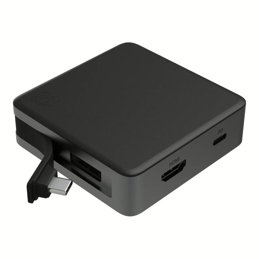 ZAGG 4-port USB Hub Black and Grey