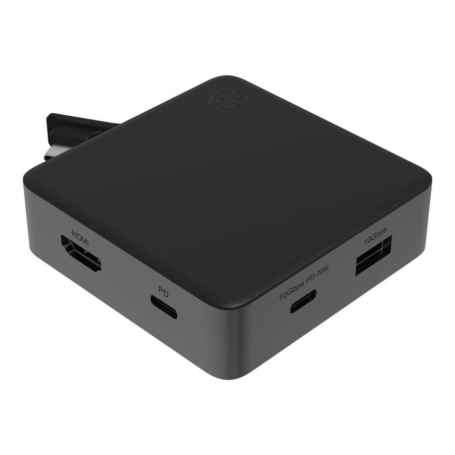 ZAGG 4-port USB Hub Black and Grey
