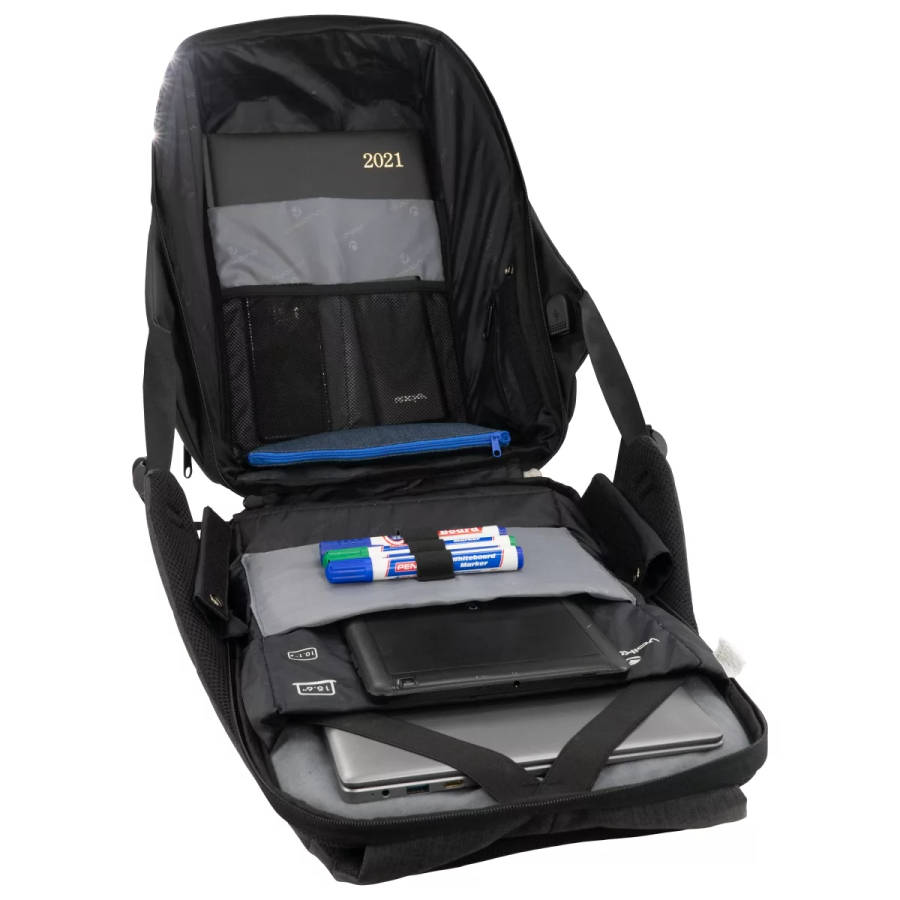 Volkano Smart Deux 15.6-inch Notebook Backpack Black