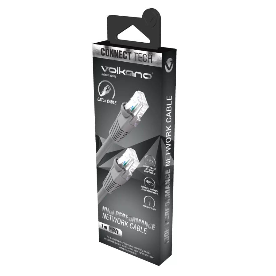 Volkano Network Series CAT5 Network Cable 1m
