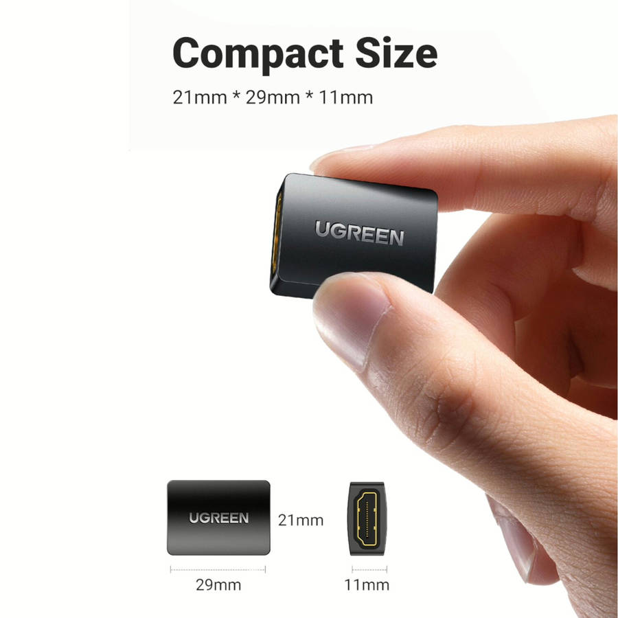 UGREEN 20107-20107 HDMI Female to Female Adapter - Black