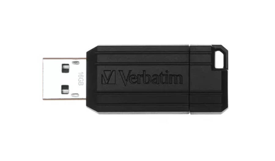 Verbatim PinStrip 16GB Black USB 2.0 Type-A USB Flash Drive