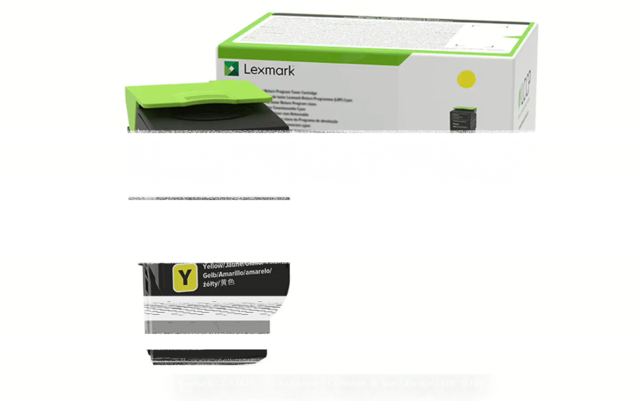 Lexmark 78C5XY0 Yellow Toner Cartridge 5,000 Pages Original Single-pack