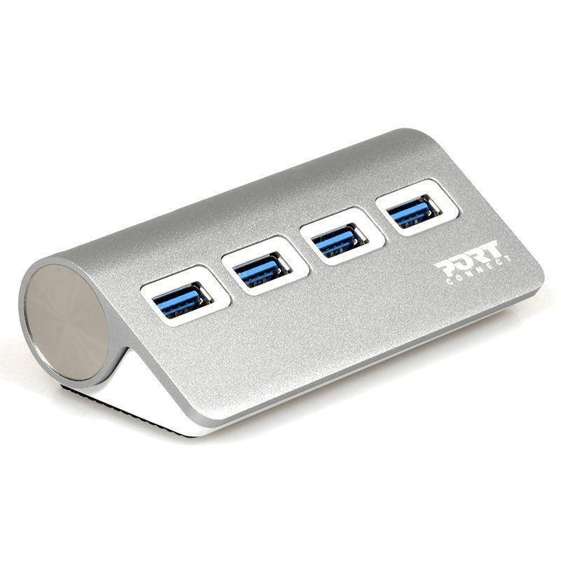 Port Designs 900121 interface hub USB 3.2 Gen 1 (3.1 Gen 1) Type-A 5000 Mbit/s Gray